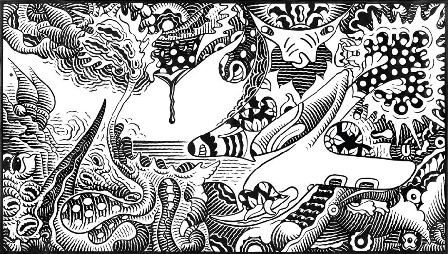 woodring block print